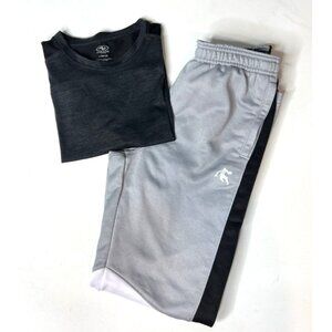 2-Piece Boys Set - Driworks T-Shirt & Color-Block Sweatpants - Size 10/12 - EUC
